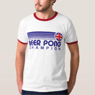 T-shirt Championne britannique de bière Pong