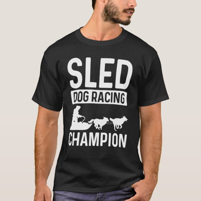 T-shirt Championne de course de chiens de traîneau motonei (Devant)
