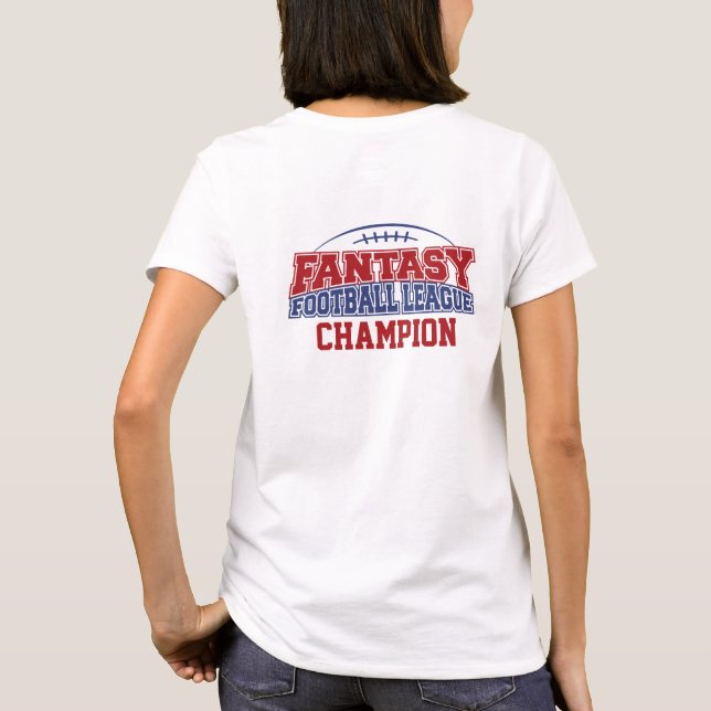 T-shirt Championne d'Imaginaire de football (Dos)