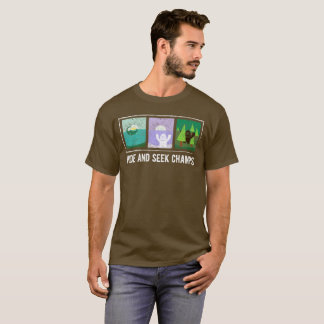 T-shirt Champions de cache-cache grand pied, yeti, Nessie