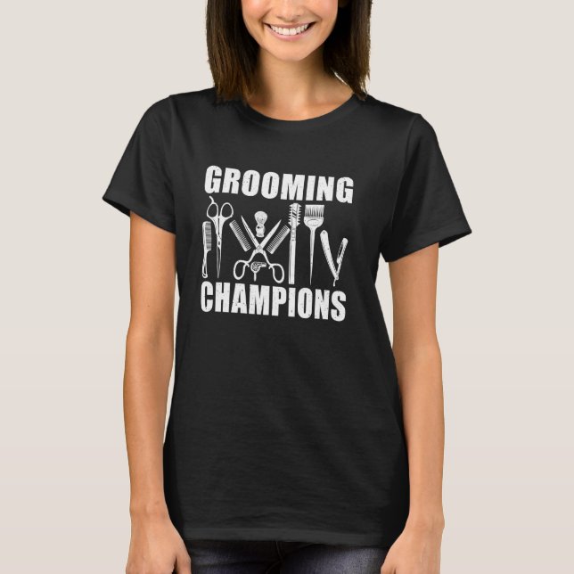 T-shirt Champions de Grooming Barber (Devant)