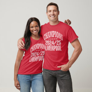 T-shirt Champions de Liverpool. vintage.