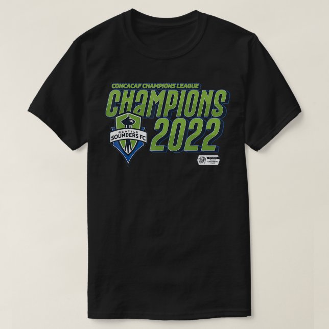 T-shirt Champions des Sounders de Seattle 2022 Champion Co (Design devant)