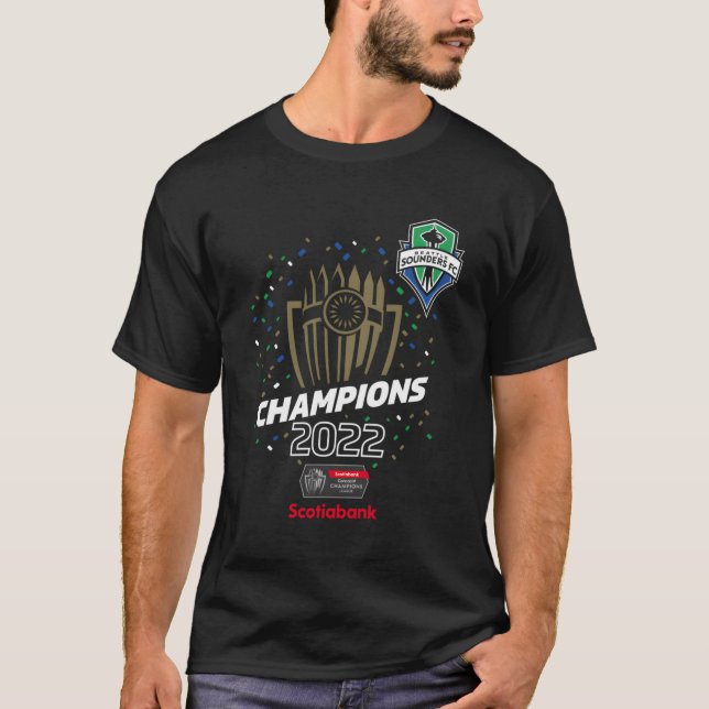 T-shirt Champions des Sounders de Seattle 2022 Champions C (Devant)