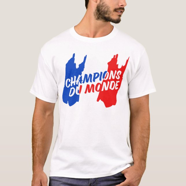 T-shirt Champions du football du football de la France du (Devant)