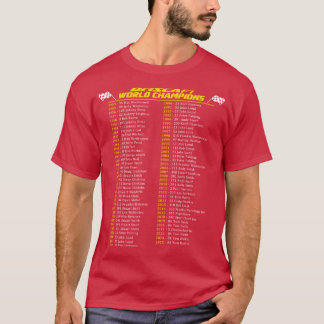 T-shirt Champions du Monde de Brisca Stock Racing