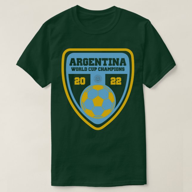 T-shirt Champions du monde de la Coupe d'Argentine 2022 (Design devant)