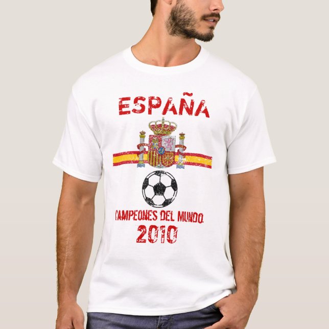 T-shirt Champions du monde de l'Espagne (Devant)