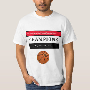 T-shirt Champions Editable de basket-ball