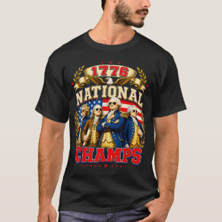 T-shirt Champions nationaux de 1776 Pères fondateurs 4ème