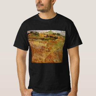 T-shirt Champs de blé avec Auvers par Vincent van Gogh