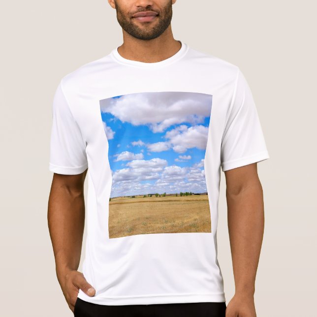 T-shirt Champs de blé moissonnés (Devant)