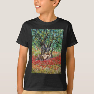 T-SHIRT CHAMPS DE PAN, D'OLIVE ET DE POPPY