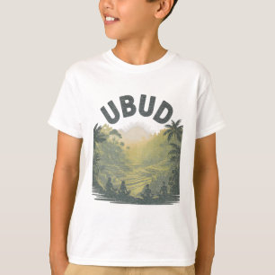 T-shirt Champs de riz de Ubud Li Jungle Méditation Yoga