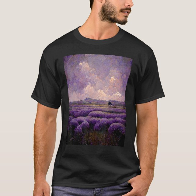 T-shirt Champs Lavande (Devant)