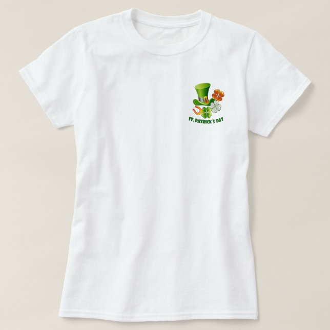 T-shirt Chance Charms. Saint Patrick's Day (Design devant)