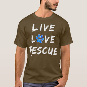 T-shirt Chance chien sauvetage animal - Live Love Secourt