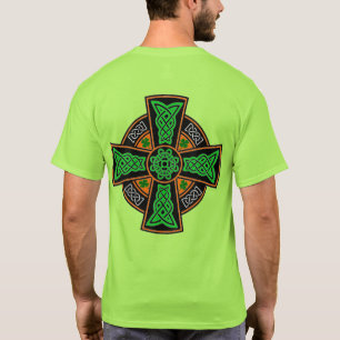 T-shirt chance du symbole irlandais croupe céleste croix s