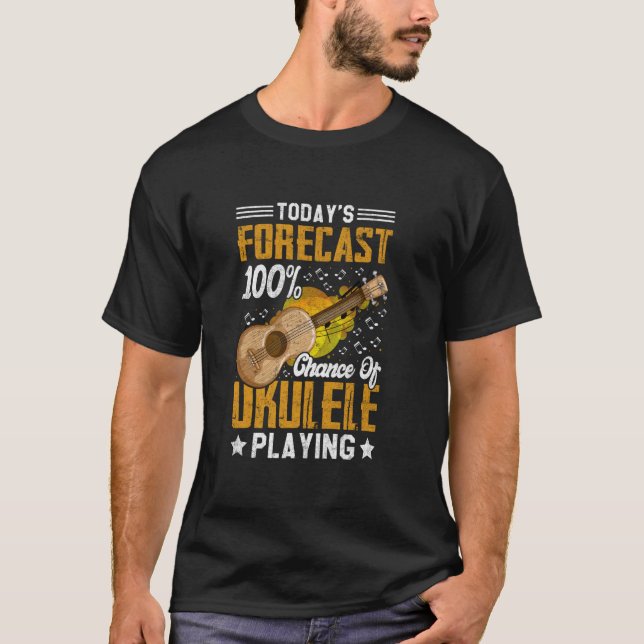 T-shirt Chance D'Ukulele Jouer Funny Ukulele Joueur (Devant)
