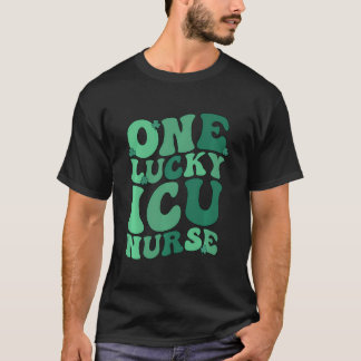 T-shirt Chance Infirmière Icu St. Patrick'S Day Soins inte