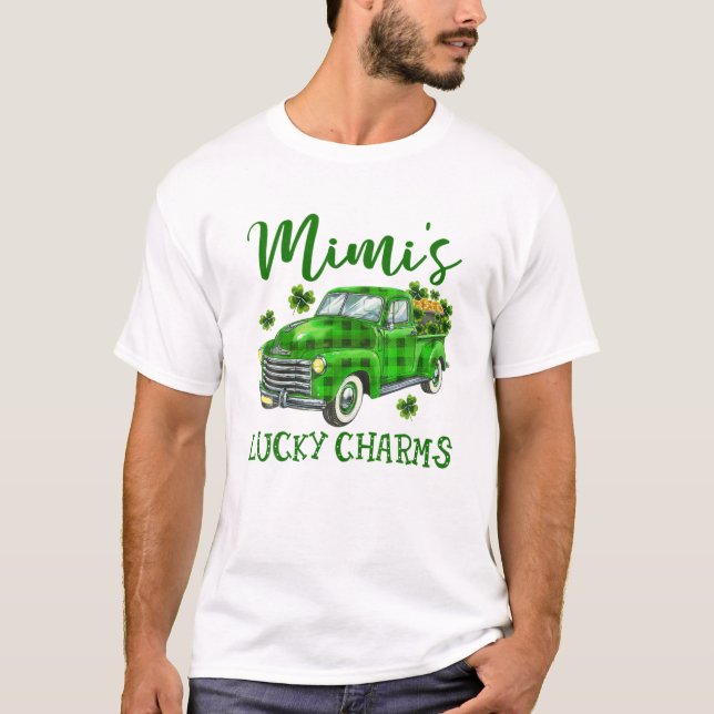 T-shirt Chance Lucky Charm de Mimi Camion Vert Shamrocks S (Devant)