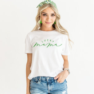T-shirt Chance Mama jote Script St Patrick’s Day Shirt