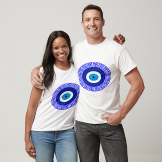 T-shirt Chance œil mauvais bleu Henné