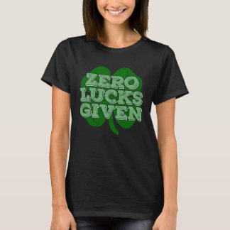 T-shirt Chance zéro Irish Shamrock Saint-Patrick