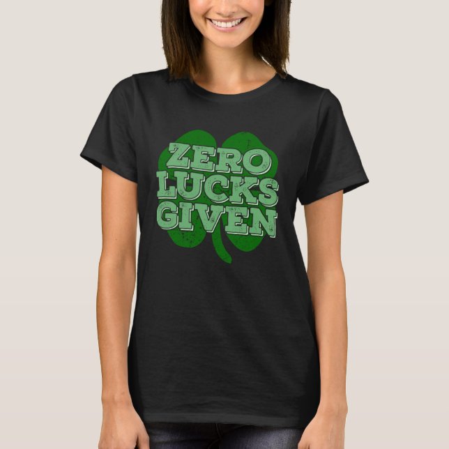 T-shirt Chance zéro Irish Shamrock Saint-Patrick (Devant)