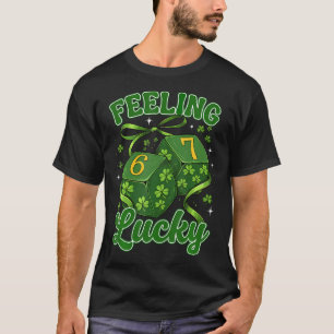 T-shirt Chanceux 67 Trèfles Six Sept Dés St Patrick