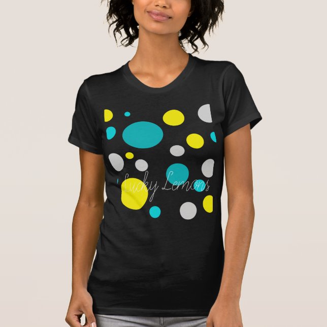 T-shirt Chanceux bulles colorées (Devant)