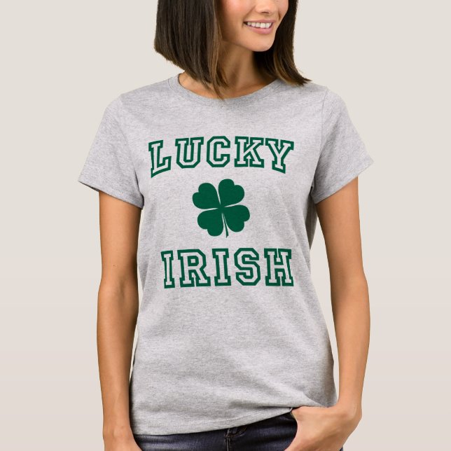 T-shirt Chanceux Irlandais (Devant)