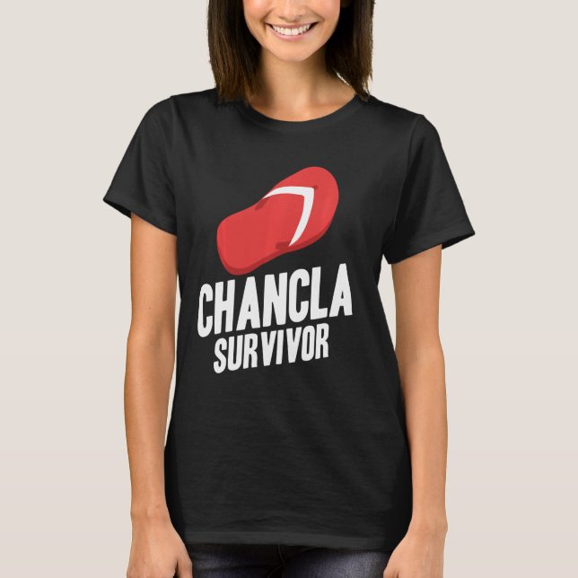 T-shirt Chancla Survivor espagnol mexicain La Chancla (Devant)