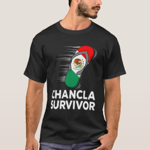 T-shirt Chancla Survivor Mexique Drapeau Mexicain Plaisant