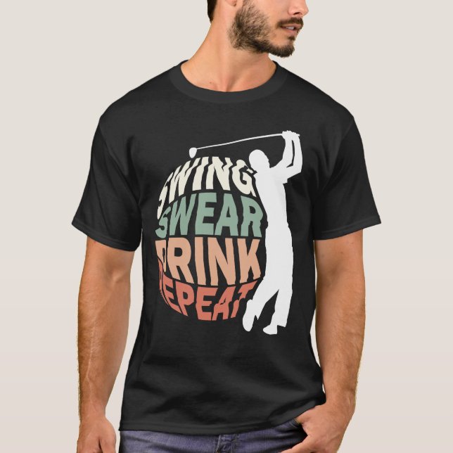 T-shirt Chandail à coudre boisson répétée (Devant)