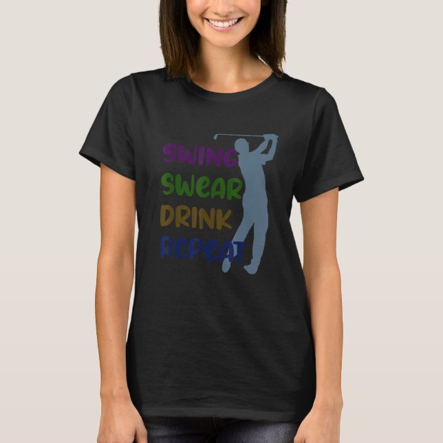 T-shirt Chandail à coudre boisson répétée (Devant)