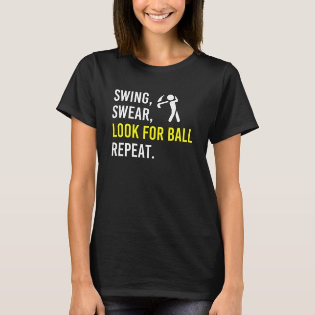 T-shirt Chandail À Swing Chercher À Répéter La Balle (Devant)