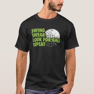 T-shirt Chandail À Swing Chercher Ball Répéter Funny Golf 