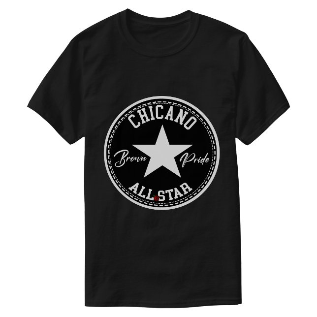 T-shirt Chandail Brown Pride Chicano (Chicano all star Brown Pride T-shirt)