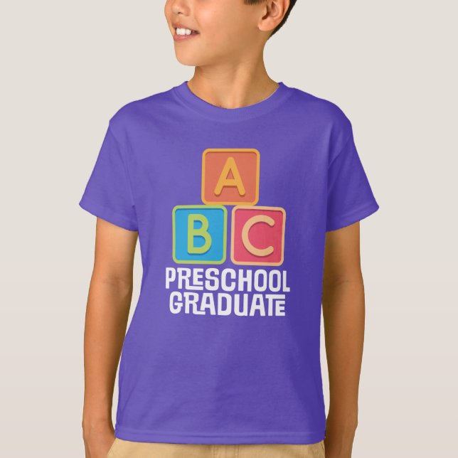 T-shirt Chandail de fin d'études préscolaire de niveau B C (Devant)