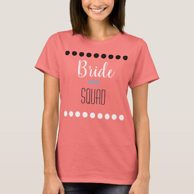 T-shirt Chandail de l'équipe de mariée (Devant)