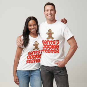 T-shirt Chandail de Noël d'essayeur du biscuit de Père