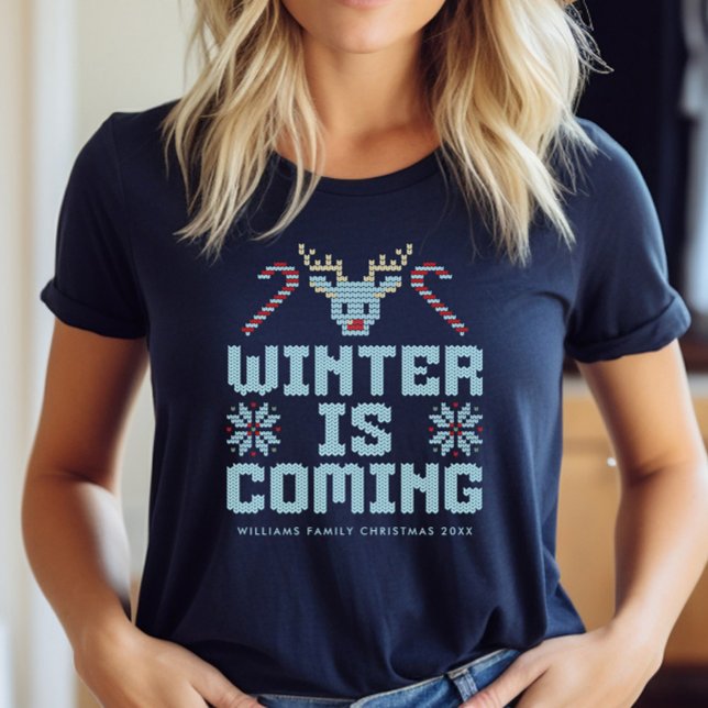 T-shirt Chandail de Noël moche amusant hiver est venir Che (Créateur téléchargé)