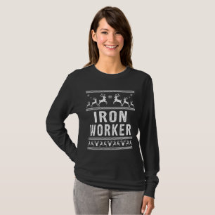 T-shirt Chandail de Noël moche du travailleur en fer
