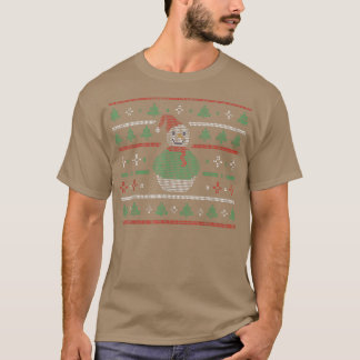 T-shirt Chandail de Noël moche Snowman