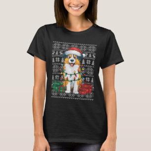T-shirt Chandail de Noël style laide Chien de Berger Austr