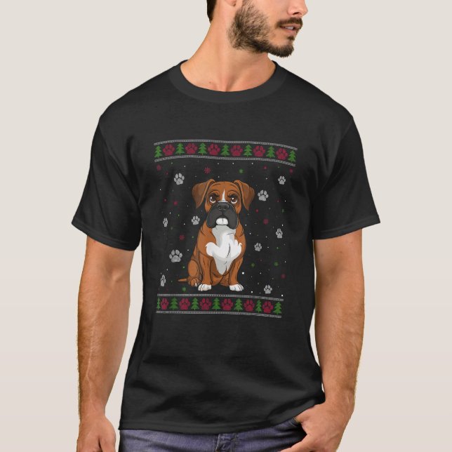 T-shirt Chandail de Noël Xmas Animal animal de compagnie A (Devant)