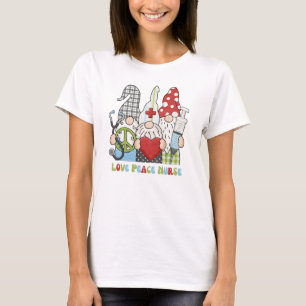 T-shirt Chandail drôle de gnome rétro infirmière