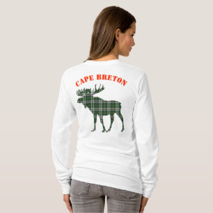 T-shirt Chandail du Cap-Breton Tartan moose personnalisabl