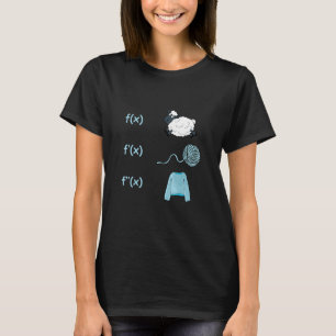 T-shirt chandail en laine de mouton dérivé f(x) algèbre pr